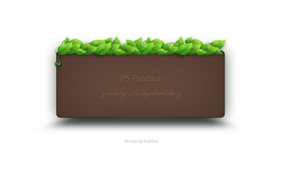 绿叶装饰黑板源文件